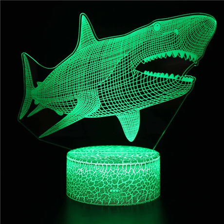 3D Shark Night Light  LED Illusion Lamp - Product detail 16