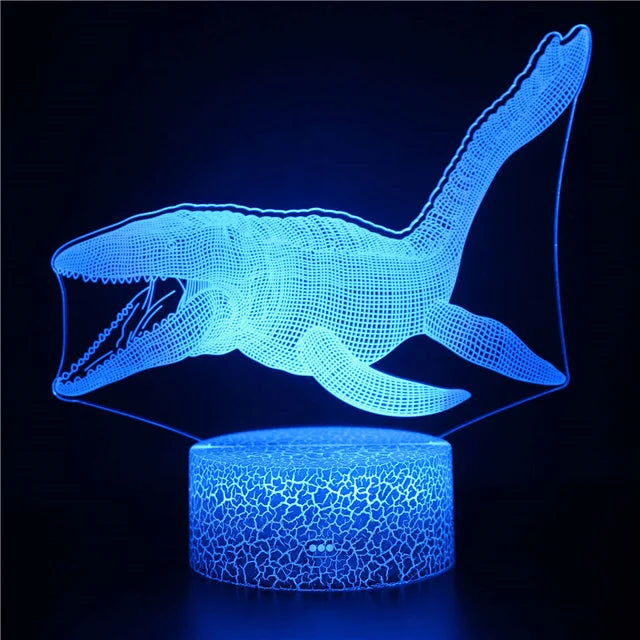 3D Shark Night Light  LED Illusion Lamp - Product detail 14