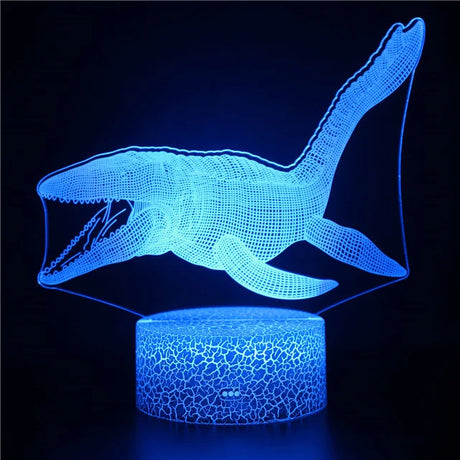 3D Shark Night Light  LED Illusion Lamp - Product detail 14