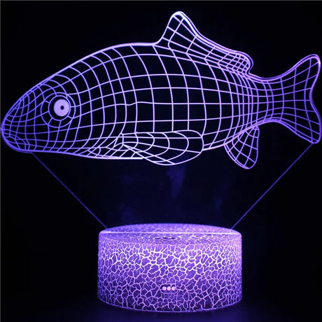 3D Shark Night Light  LED Illusion Lamp - Product detail 10