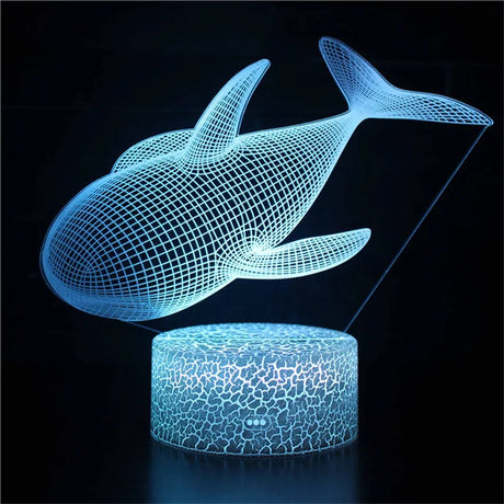 3D Shark Night Light  LED Illusion Lamp - Product detail 13