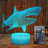 3D Shark Night Light  LED Illusion Lamp - Product example