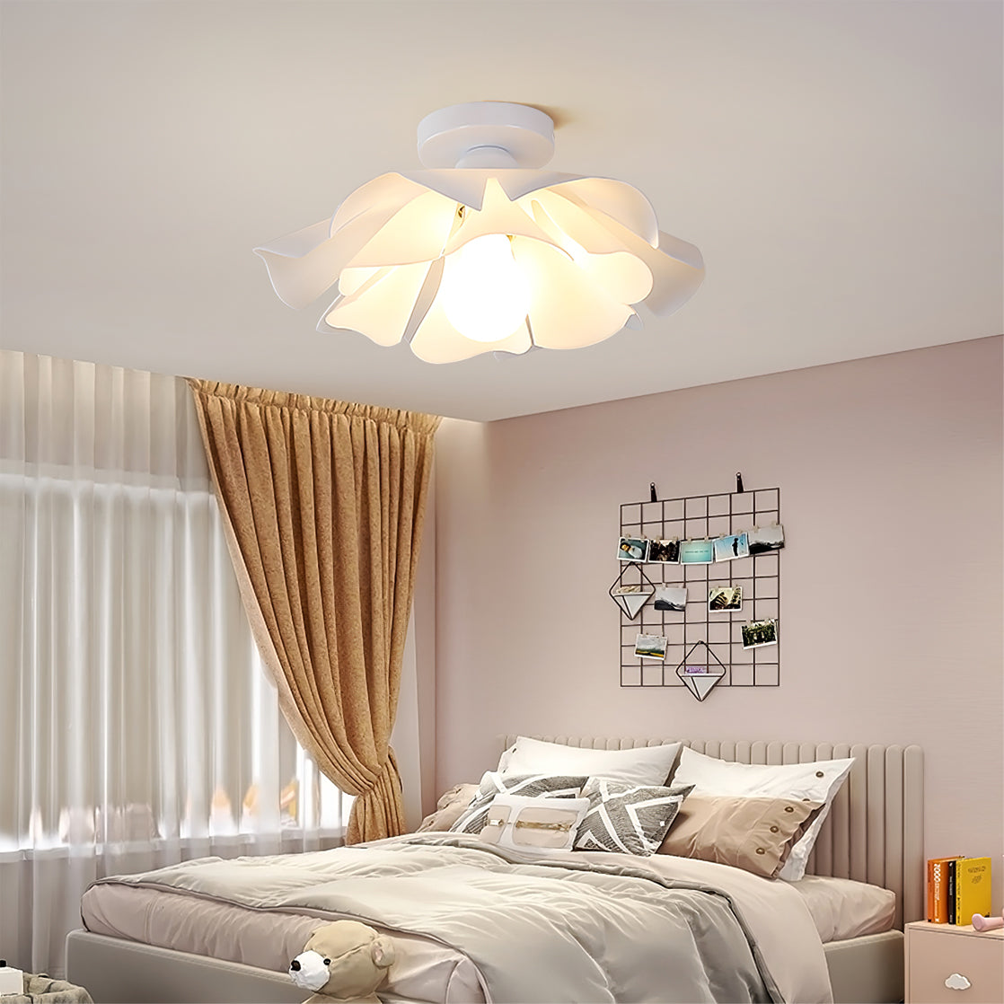 Floral Ceiling Light  White Acrylic Petal Design - Product detail 10