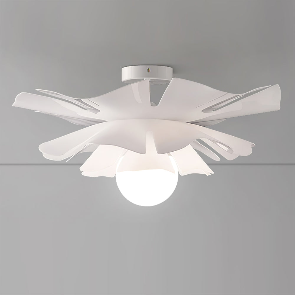 Floral Ceiling Light  White Acrylic Petal Design - Product detail 14