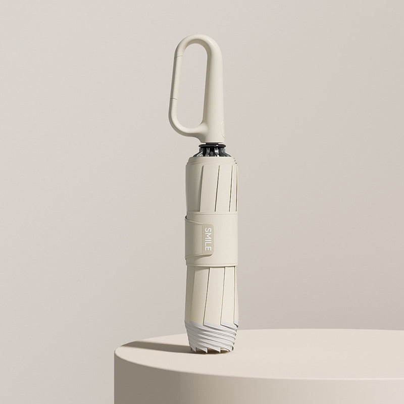 Compact Travel Umbrella  Windproof Folding Design with Safety Reflectors - Product showcase