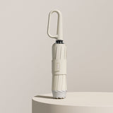 Compact Travel Umbrella  Windproof Folding Design with Safety Reflectors - Product showcase