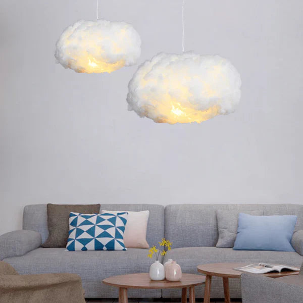 Cloud Pendant Light  Soft Cotton LED Ceiling Fixture - Product example