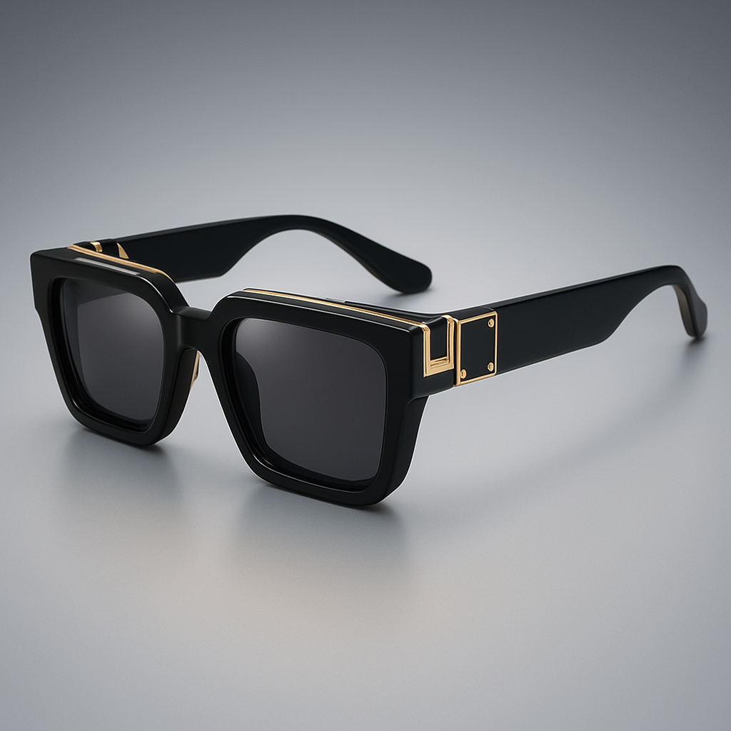Black Square Sunglasses  UV-400 Protection Unisex Frame - Product detail 11