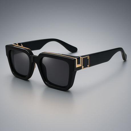Black Square Sunglasses  UV-400 Protection Unisex Frame - Product detail 11