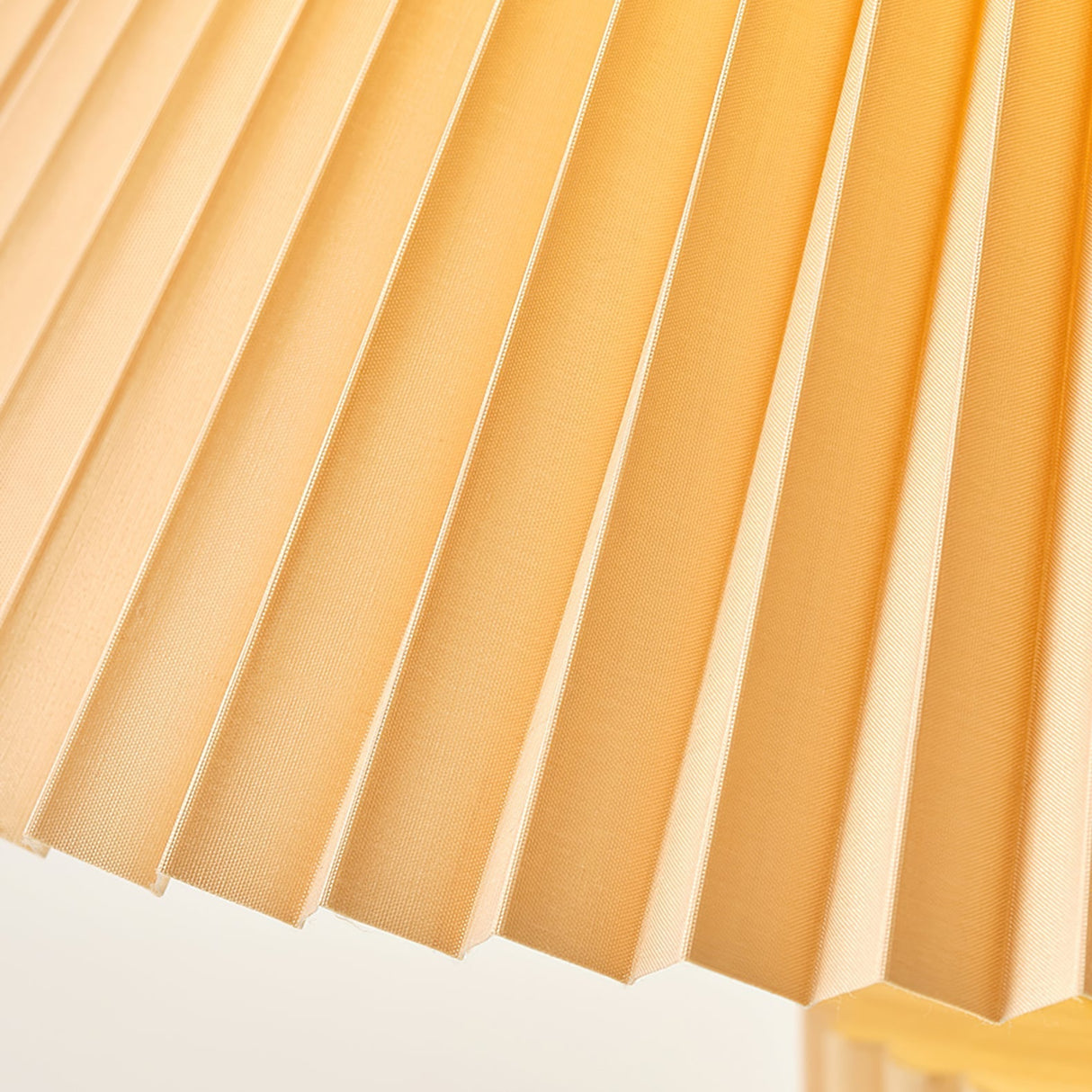 Scandinavian Table Lamp  Pleated Shade Wood Base - Product detail 9
