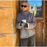 Womens Short Coat  Modern Button Front Design - Product detail 4