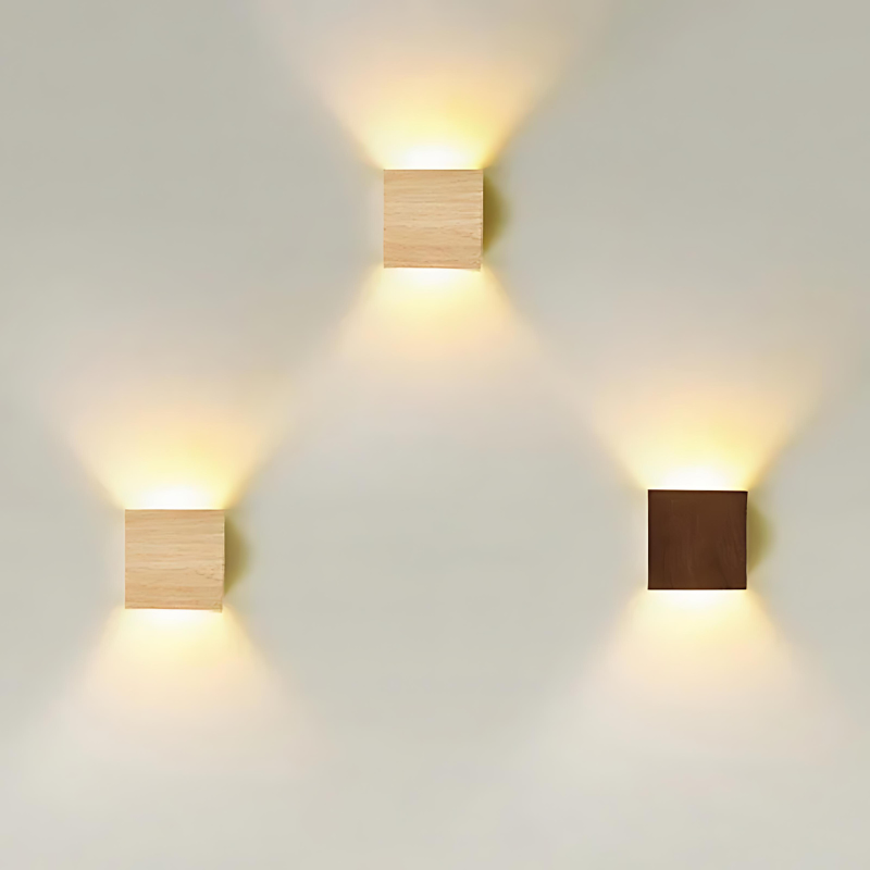 NordiLume  Stylish Natural Wood Scandinavian Wall Light Fixture - Product example