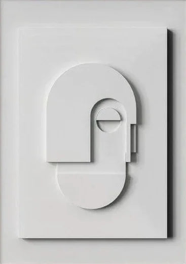 Abstract Wall Art  Minimalist 3D Geometric Canvas - Product detail 8