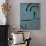 Abstract Wall Art  Minimalist 3D Geometric Canvas - Product detail 4