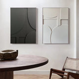 Abstract Wall Art  Minimalist 3D Geometric Canvas - Product detail 5