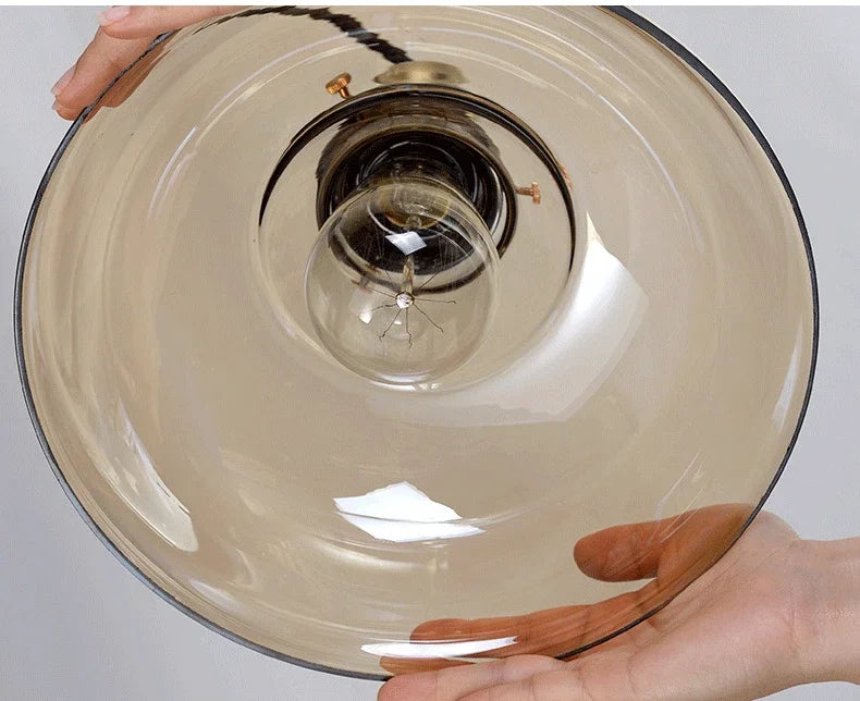 Scandinavian Ceiling Light  Glass Bowl Pendant Design - Product showcase