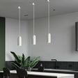 Nordic Pendant Light  Ribbed Cylinder Design - Product example