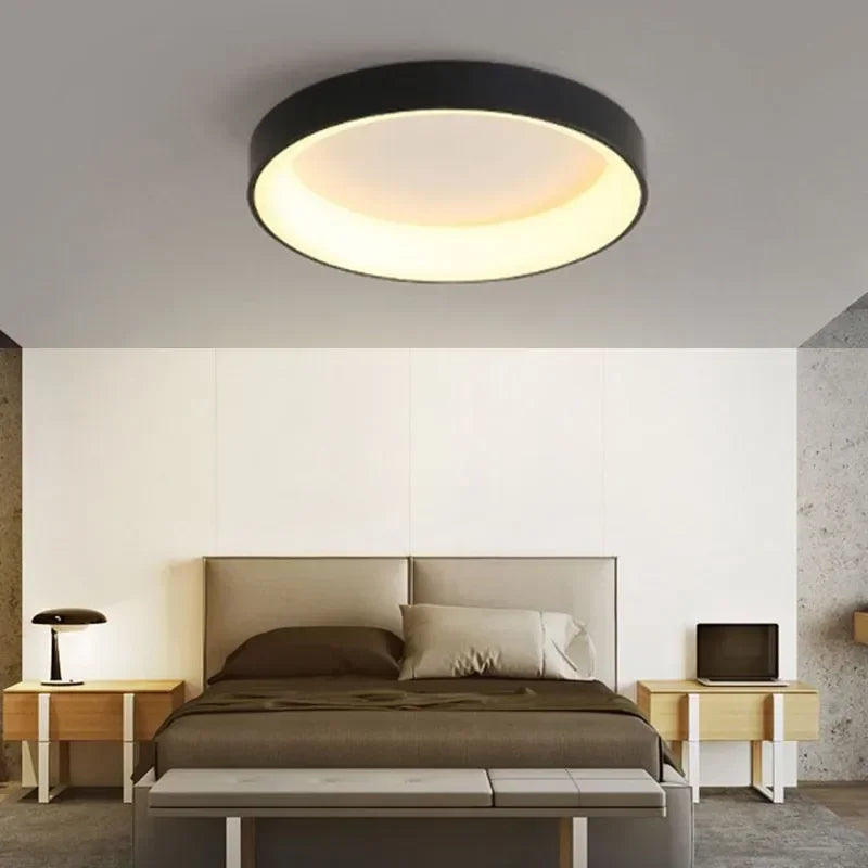 Modern LED Ceiling Light  Round White Minimalist Design - Product detail 5