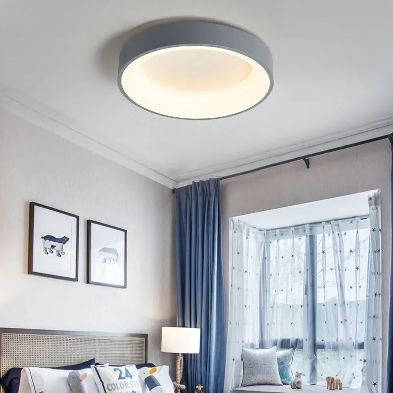 Modern LED Ceiling Light  Round White Minimalist Design - Product detail 6