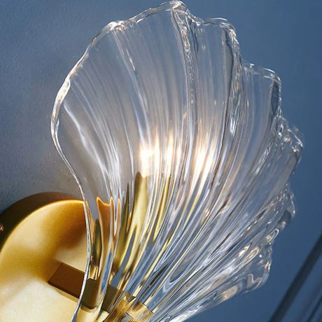 Coastal Wall Sconce  Shell-Shaped Glass Design - Product detail 4