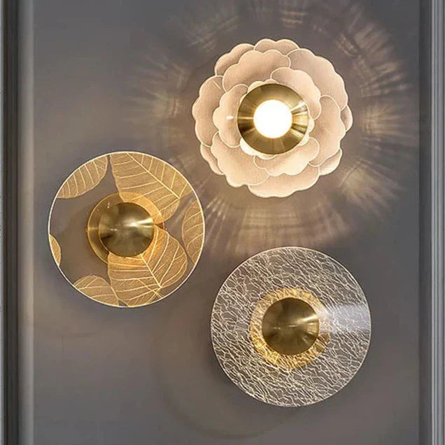 Nordic Floral Wall Light  Layered Petal Design - Product example