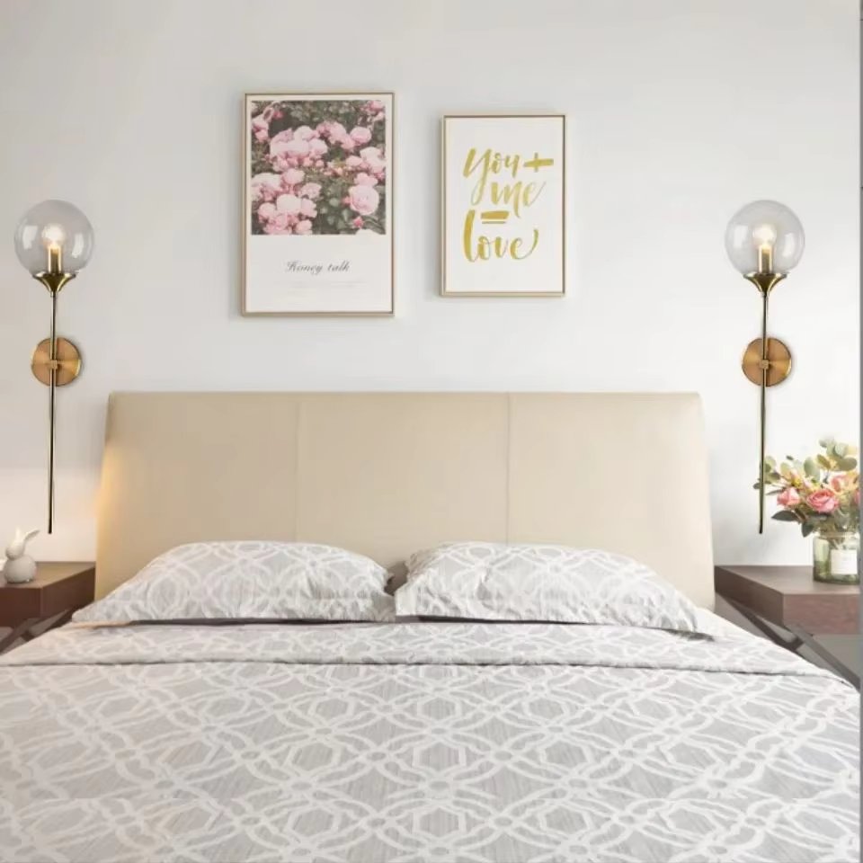 Modern Wall Sconce  Brass Globe LED Light Fixture - Product example