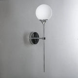 Modern Glass Wall Light  Brass Stem Globe Design - Product detail 7
