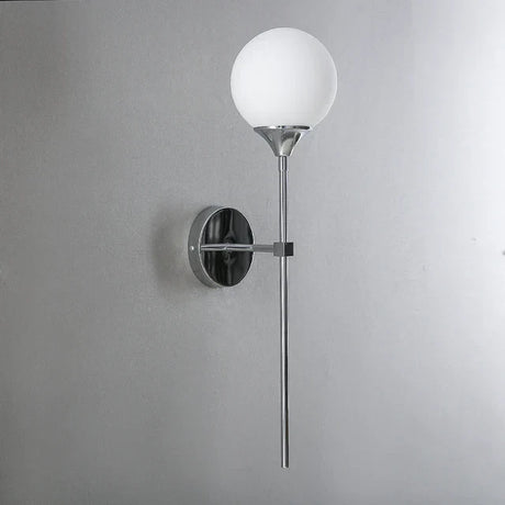 Modern Glass Wall Light  Brass Stem Globe Design - Product detail 7