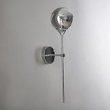 Modern Glass Wall Light  Brass Stem Globe Design - Product detail 8