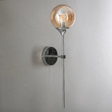 Modern Glass Wall Light  Brass Stem Globe Design - Product detail 6