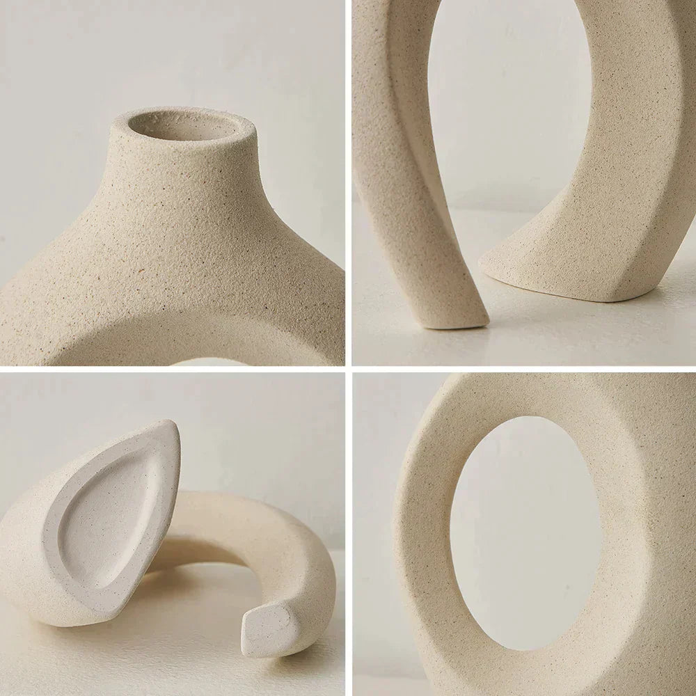 Modern Ceramic Vase  Minimalist Sculptural Design - Product detail 11