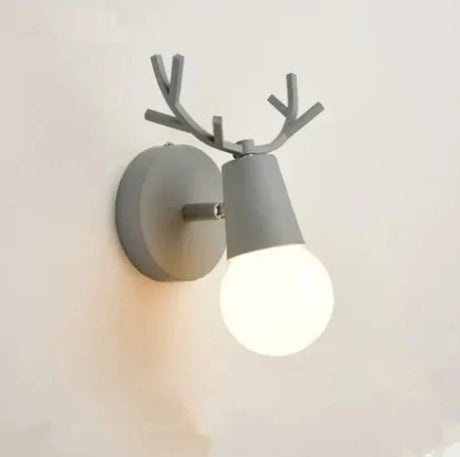 Nordic Wall Sconce  Antler Design Wood Accent - Product detail 11