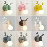 Nordic Wall Sconce  Antler Design Wood Accent - Product example