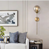 Modern Wall Sconce  Brass Globe LED Light Fixture - Product detail 6