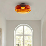 Modern Glass Ceiling Light  Layered Smoke Shade Design - Product detail 21