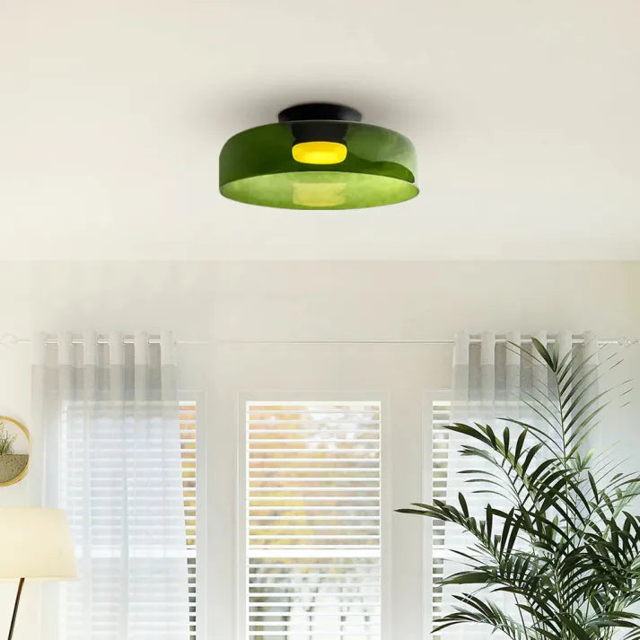 Modern Glass Ceiling Light  Layered Smoke Shade Design - Product detail 20