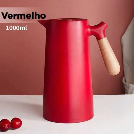 Nordic Thermal Carafe  Wood Handle Black Stainless Steel - Product detail 10