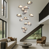 Modern Glass Chandelier  Floating Petal Design - Product example