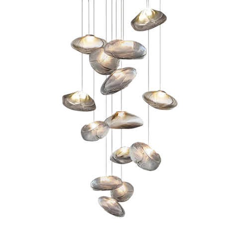 Modern Glass Chandelier  Floating Petal Design - Product detail 6