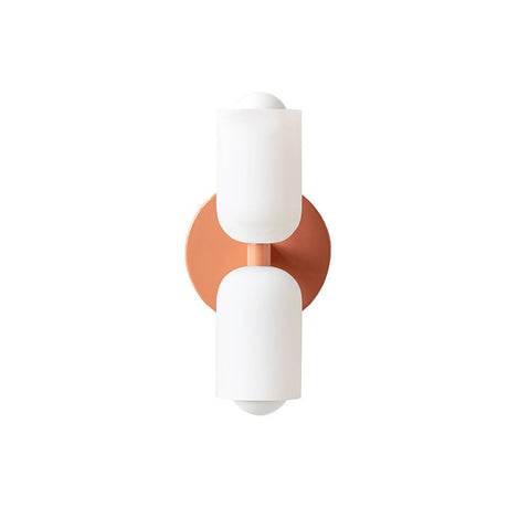 Nordic Wall Light  Brass  White Glass Double Sconce - Product detail 6