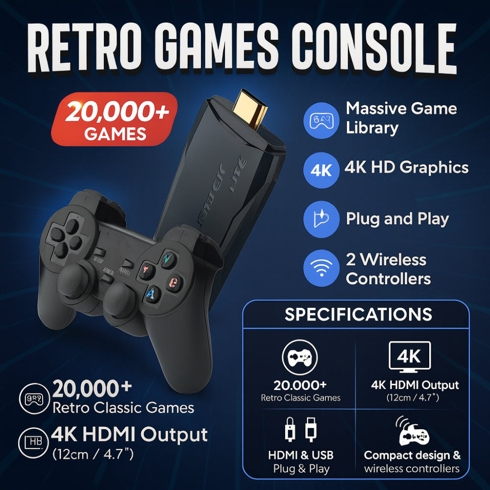 Retro Game Console  20000 Classic Games with 4K HDMI Output - Product detail 4