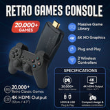 Retro Game Console  20000 Classic Games with 4K HDMI Output - Product detail 4