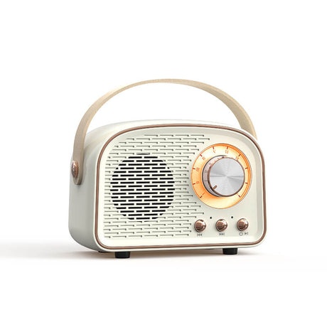 Retro Bluetooth Speaker  Vintage Radio Design with Handle - Product showcase