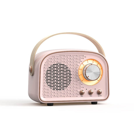 Retro Bluetooth Speaker  Vintage Radio Design with Handle - Product detail 7