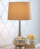 Modern Ceramic Table Lamp  Blush Pink Base with White Shade - Product detail 11
