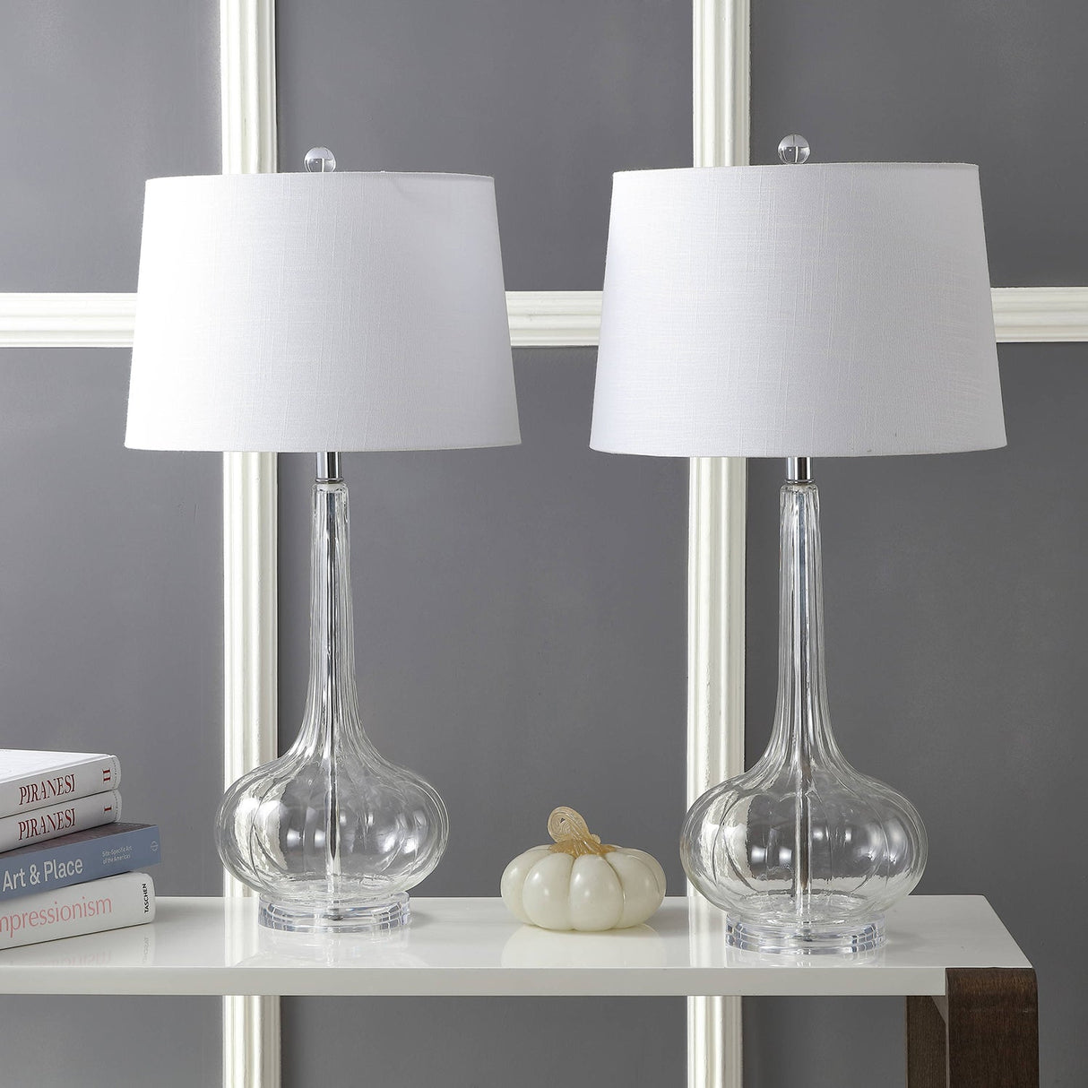 Modern Ceramic Table Lamp  Blush Pink Base with White Shade - Product detail 12