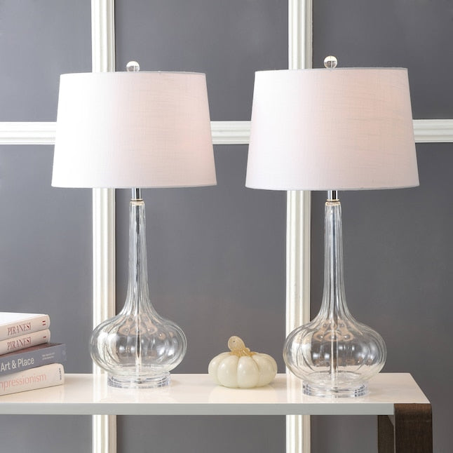 Modern Ceramic Table Lamp  Blush Pink Base with White Shade - Product detail 16