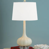 Modern Ceramic Table Lamp  Blush Pink Base with White Shade - Product detail 7