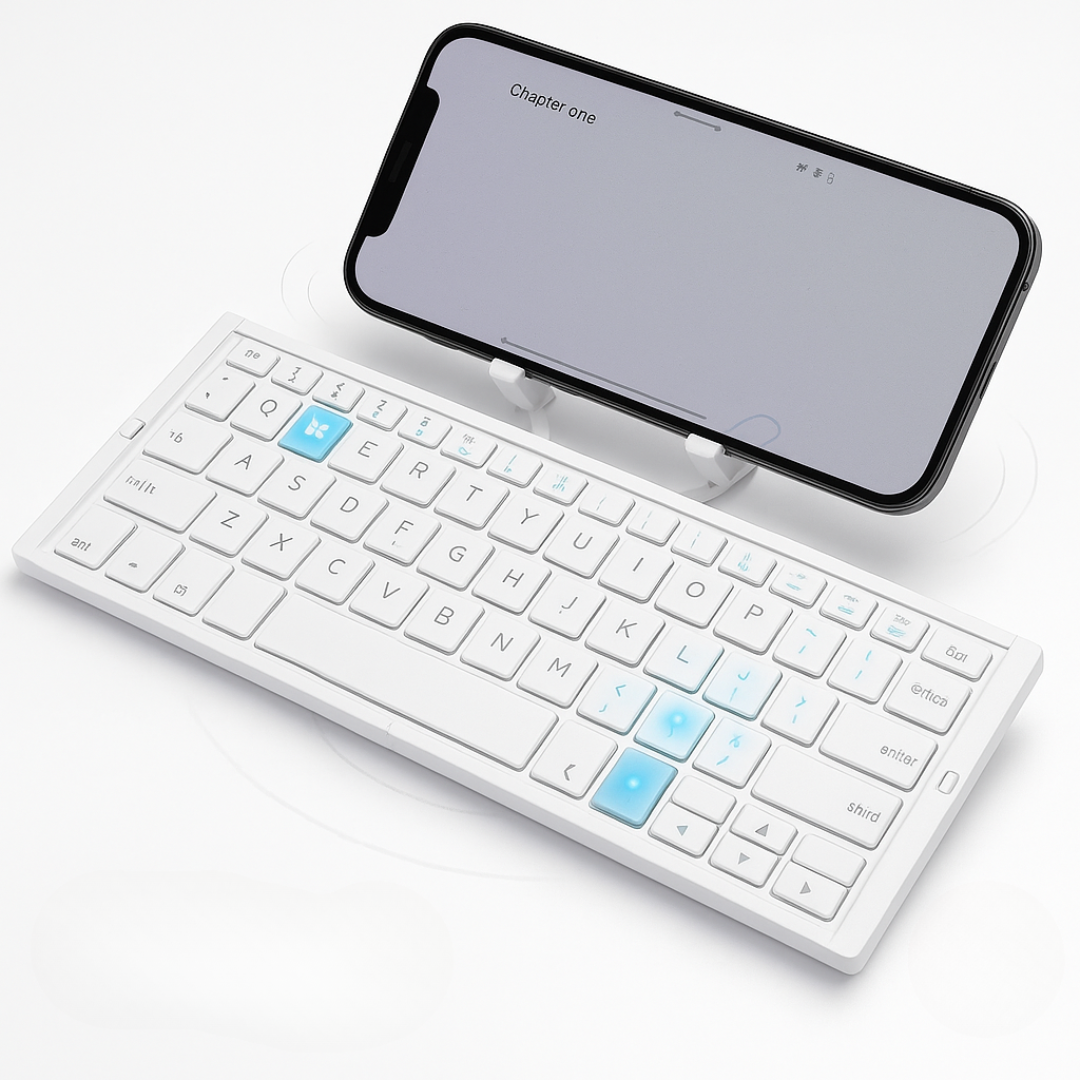 Foldable Bluetooth Keyboard  Magnetic Phone Stand Design - Product detail 8