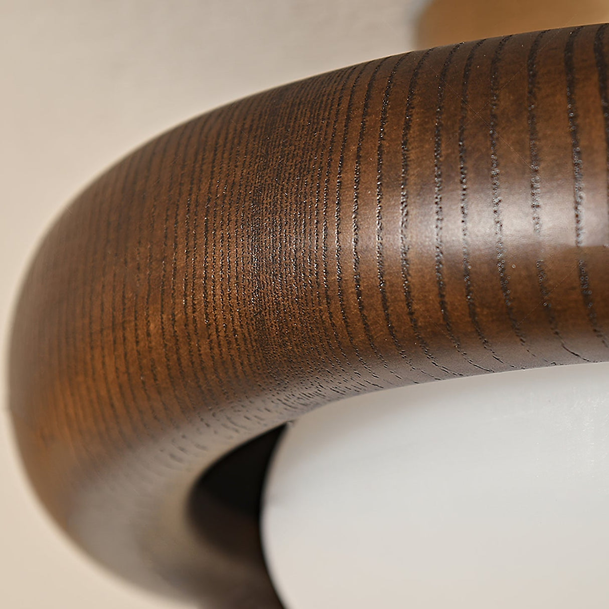 Modern Wooden Ceiling Light  Minimalist Globe Design - Product example